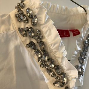 Elle embellished button down